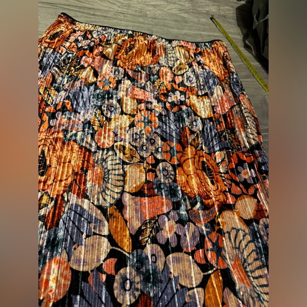 Anthropologie Maeve Vibrant Floral Midi Skirt - Picture 12 of 12